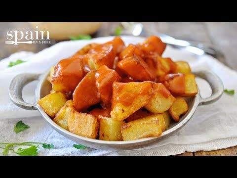 The Authentic Patatas Bravas Served in Madrid Spain