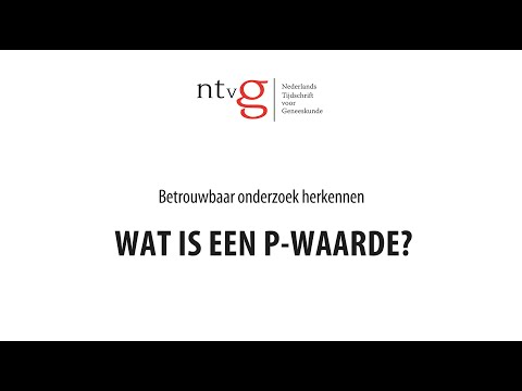 Wat is een p-waarde?