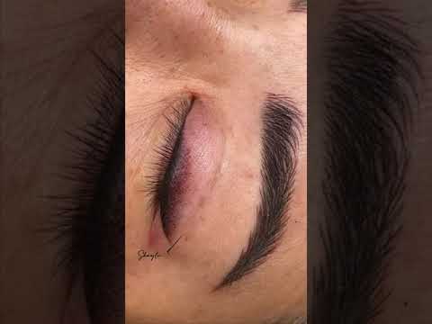 Eyeliner permanent makeup with Blush Eyeliner technique #eyeliner #eyelinertutorial #eyelinermakeup