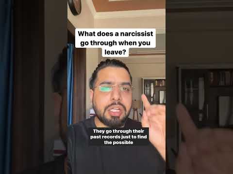 How does a narcissist react when you leave?