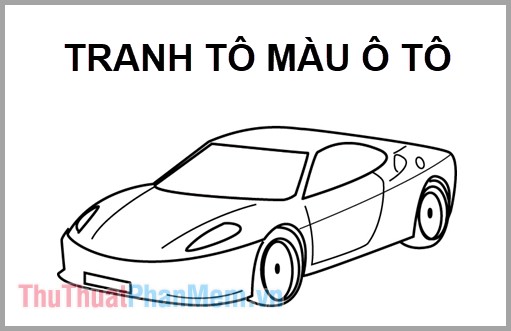 Tranh tô màu ô tô Tranh Tô Màu Ô Tô