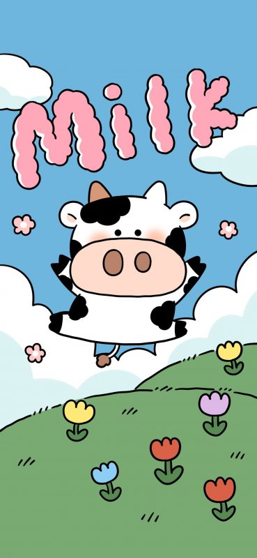 Hình Nền Bò Sữa Cute Cho Điện Thoại, Máy Tính | HacoLED Hình Nền Bò Sữa Cute Cho Điện Thoại, Máy Tính | Hacoled