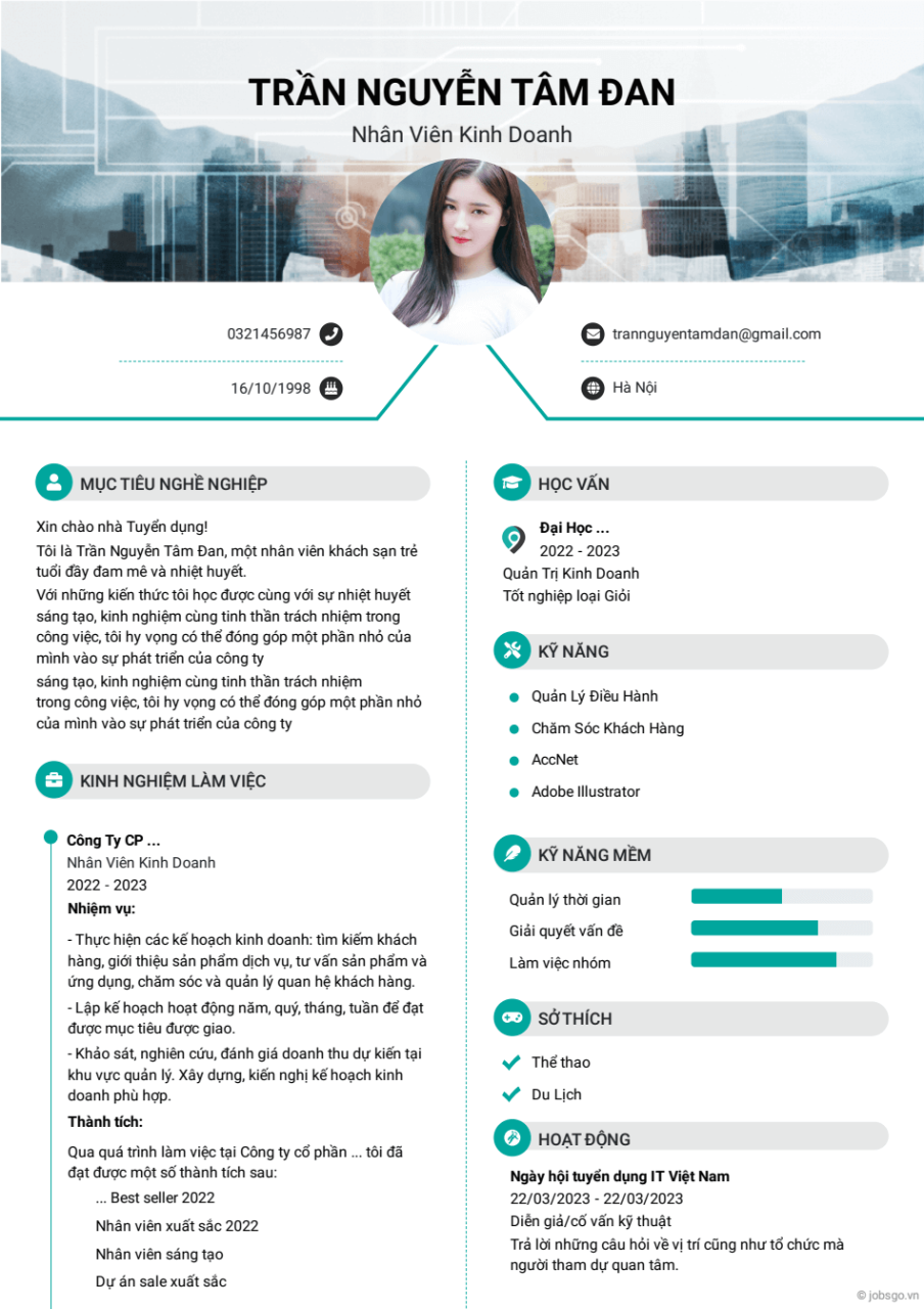 Tổng hợp mẫu CV xin việc online chuẩn 2023 cho mọi ngành nghề Tổng Hợp Mẫu Cv Xin Việc Online Chuẩn 2023 Cho Mọi Ngành Nghề