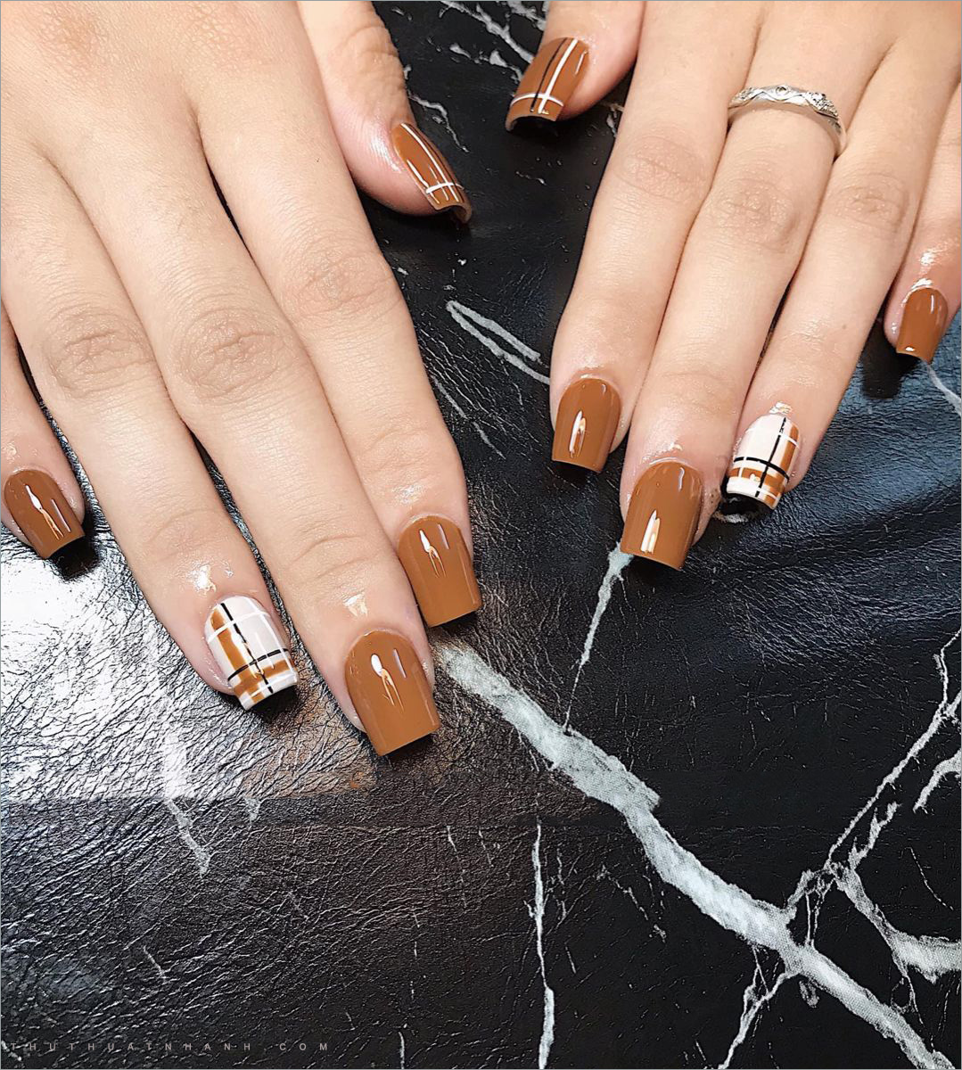Mẫu Nail Caro Đẹp, Đơn Giản, Nhẹ Nhàng, Không Lỗi Mốt Mẫu Nail Caro Đẹp, Đơn Giản, Nhẹ Nhàng, Không Lỗi Mốt