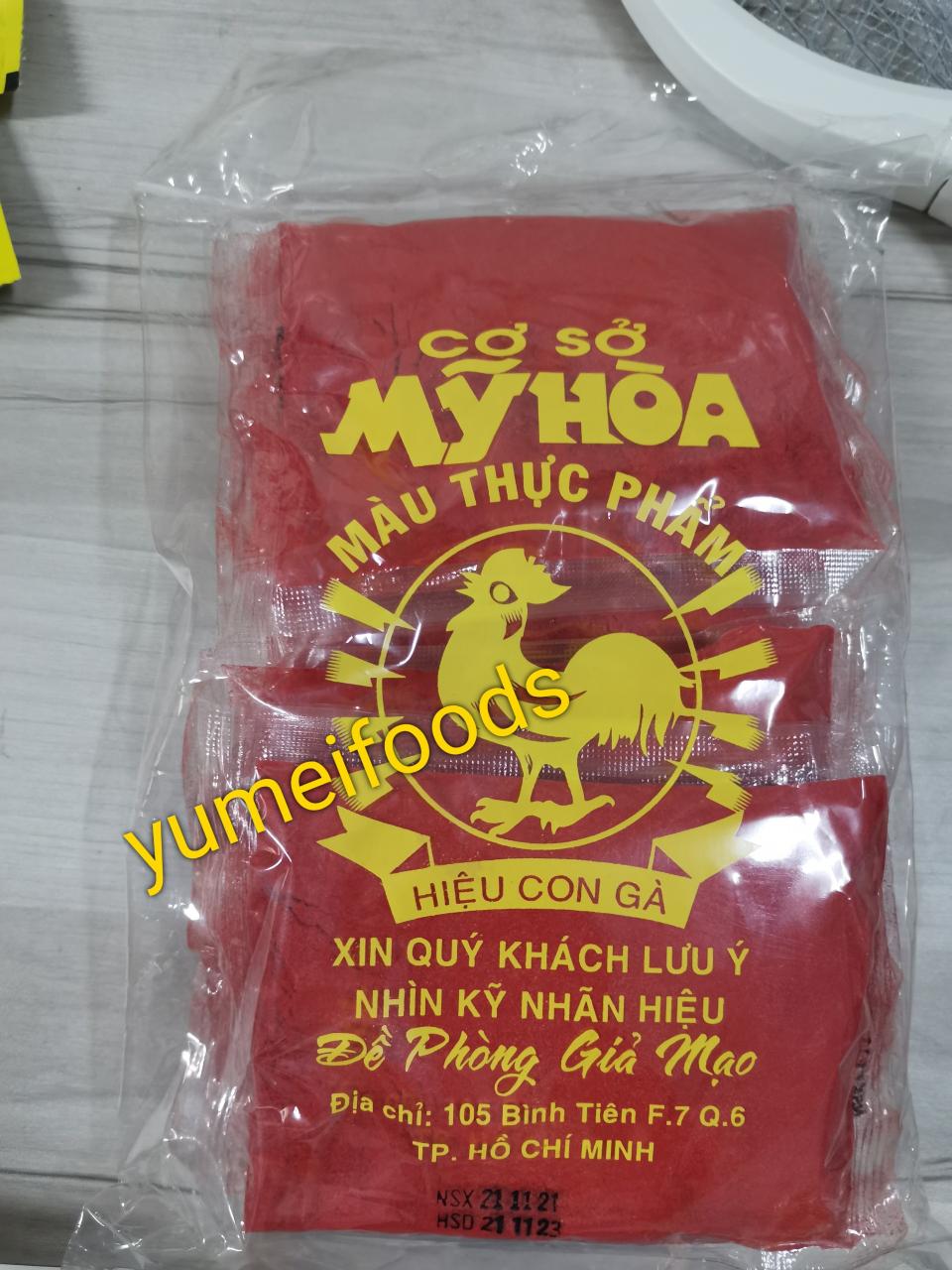 Màu Gạch Tôm Con Gà gói 50gr Màu Gạch Tôm Con Gà Gói 50Gr