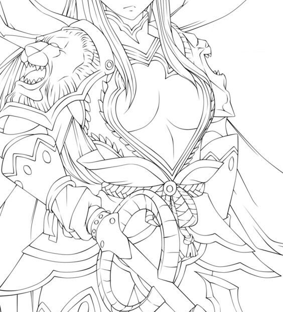 Tô Màu Erza Trong Bộ Giáp Nakagami - Trang Tô Màu Cho Bé