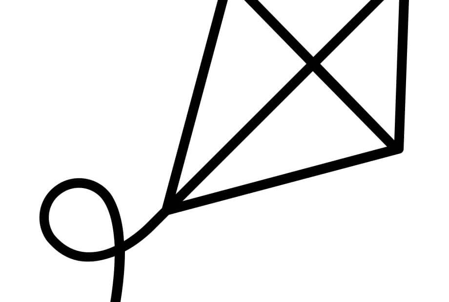 Tô Màu Cánh Diều Đơn Giản - Trang Tô Màu Cho Bé