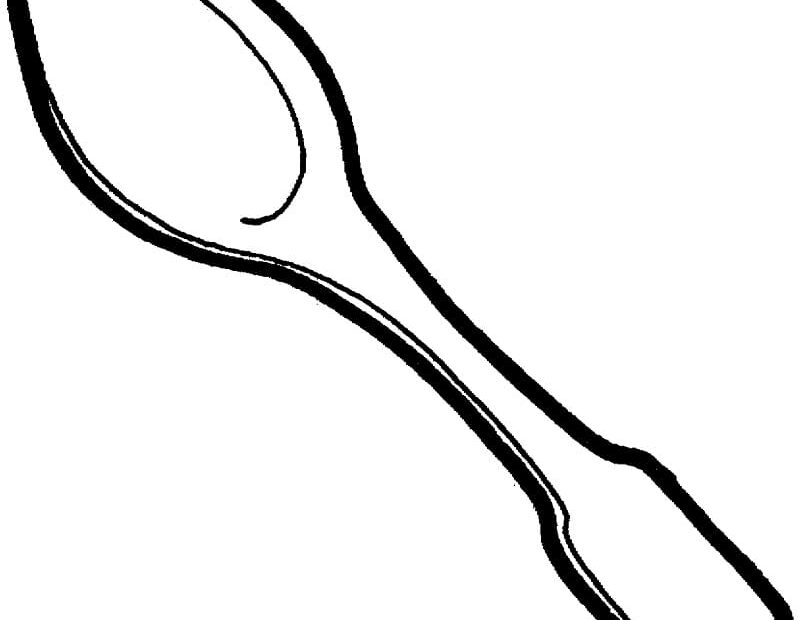 Tô Màu Cái Thìa - Trang Tô Màu Cho Bé