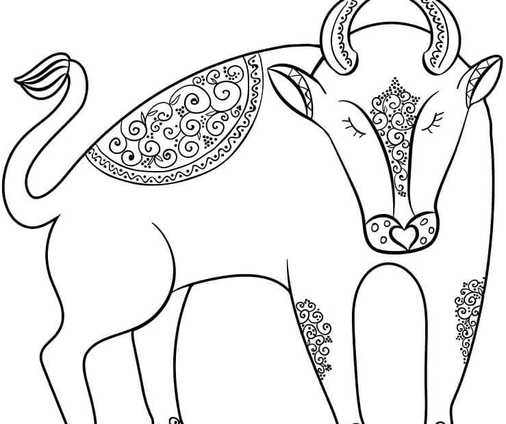 Tô Màu Cung Kim Ngưu - Trang Tô Màu Cho Bé